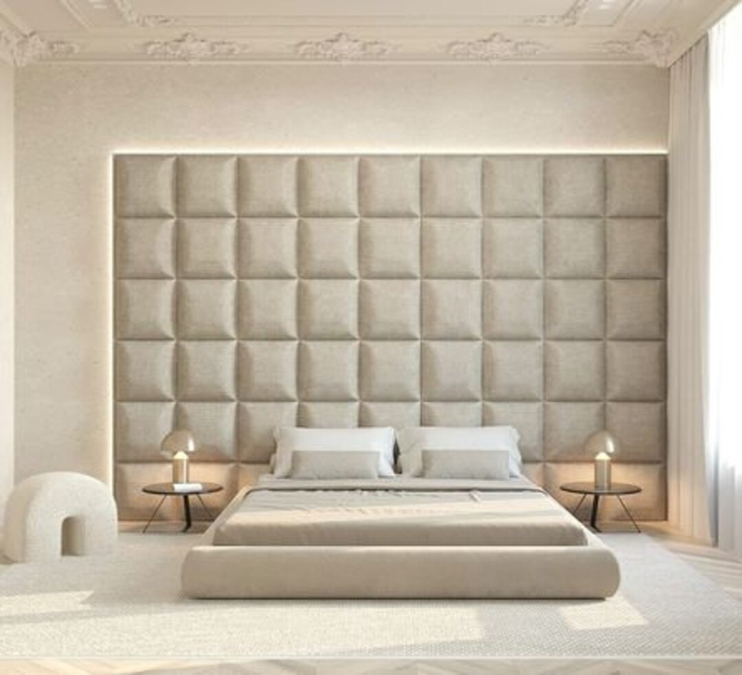 Upholstered Rectangle Velvet Wall Panels Soft Wall Panel Etsy