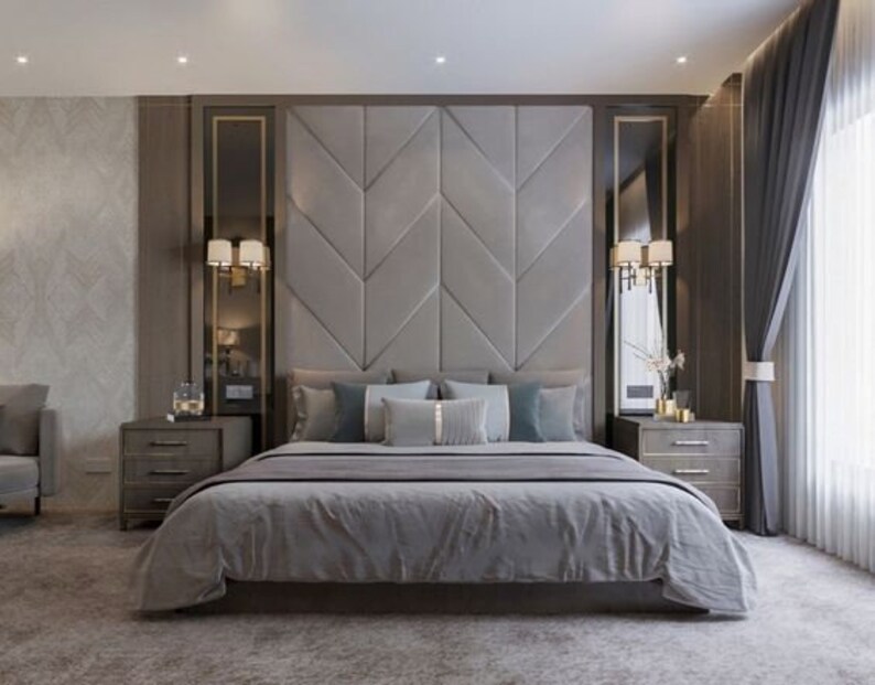 Upholstered Wall Panels, Velvet Wall Pannel, Padded Wall Cushion, Soft