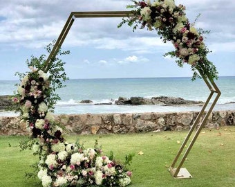 Hexagon Wedding Arch Etsy