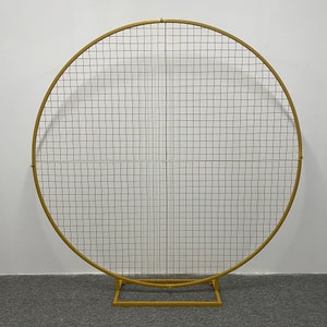 Round Grid Circle Wedding Mesh Balloons Arch Floral Arch Event Backdrop Grid Decoration (Customizable Size)