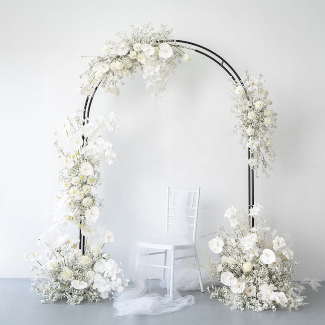 Square Metal Wedding Arch Welcome Sign Stand Flower Archway Post Backdrop  Stand for Bridal Shower Baby Shower Ceremony Decor - AliExpress
