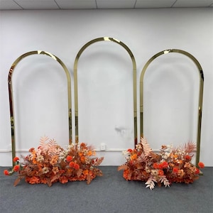 Gold Metal Wedding Arch Stand: Detachable Flower Arch