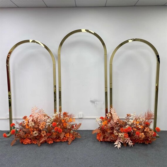 Arco di nozze dorato, 2,4 x 2,4 m, supporto per sfondo per cerimonia, decorazione ad arco in metallo, arco per palloncini, quadrato, per cerimonia di compleanno Arco di nozze dorato, 2,4 x 2,4 m, supporto per sfondo per cerimonia, decorazione ad arco in metallo, arco per palloncini, quadrato, per cerimonia di compleanno