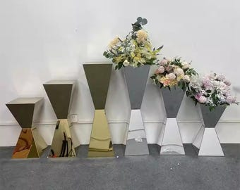 Customizable Stainless Steel Flower Stands for Wedding Church Ceremony Decoration