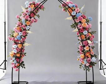 Wedding Floral Archway Iron Black Horn Arch Support Frame