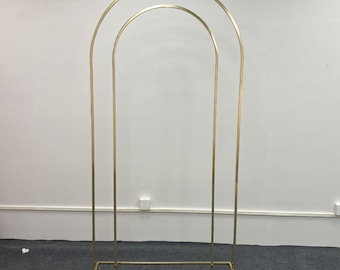 Shiny Gold Arch Wedding Arch Iron Round Arc Background Frame Flower Stand