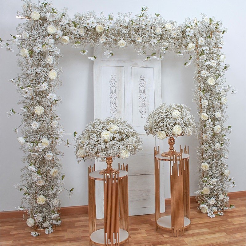 Great Choice Products 6 Pcs Artificial Flowers Fake Babys Breath Bouquet  Bulk Faux Gypsophila Flowers Real Touch Silk Flower For Home Office Kitche…