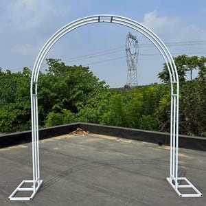 Round Top Floral Arch Metal Arbor Wedding Props Wedding Arch Backdrop Arch (Customizable Size)
