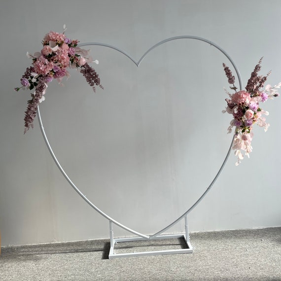 Heart Arch Heart Backdrop Wedding Backdrop Flower Arch Etsy Canada