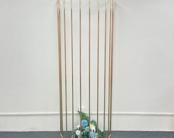 Gold Wedding Arch Iron Backdrop Stand: Semicircle Metal Screen