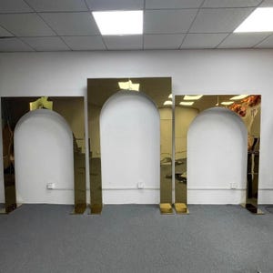 Gold Wedding Arch: Floral Frame Backdrop Stand