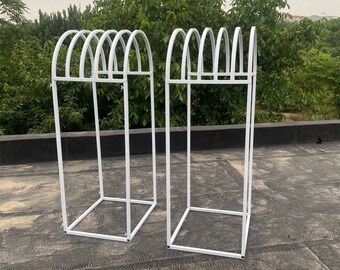 Round Top Floral Arch Metal Arbor Sign Stand Backdrop Stand Decor Ceremony (Customizable Size)