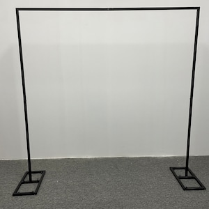 Struttura quadrata Arco per matrimonio in metallo portatile Cartello natalizio Supporto personalizzato Arco per fiori in metallo (dimensioni personalizzabili)