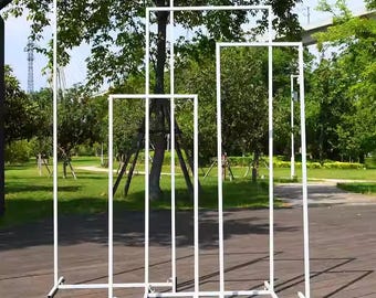 Wedding Iron Rectangular Frame Geometric Square Backdrop Arch Frame Flower Gate