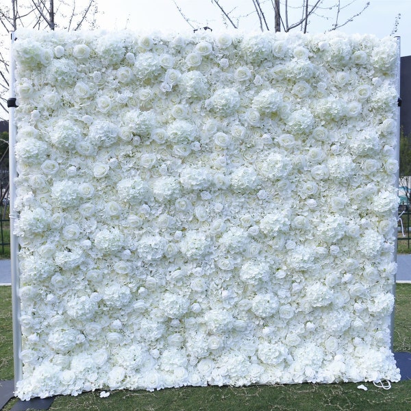 White Flower Wall Etsy