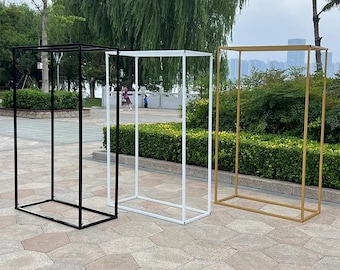 Metal Rectangle Wedding Backdrop Stand - Customizable Size
