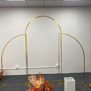 Shiny Gold Wedding Arch Balloons Arch Backdrop Photography Flower Arch Decoration