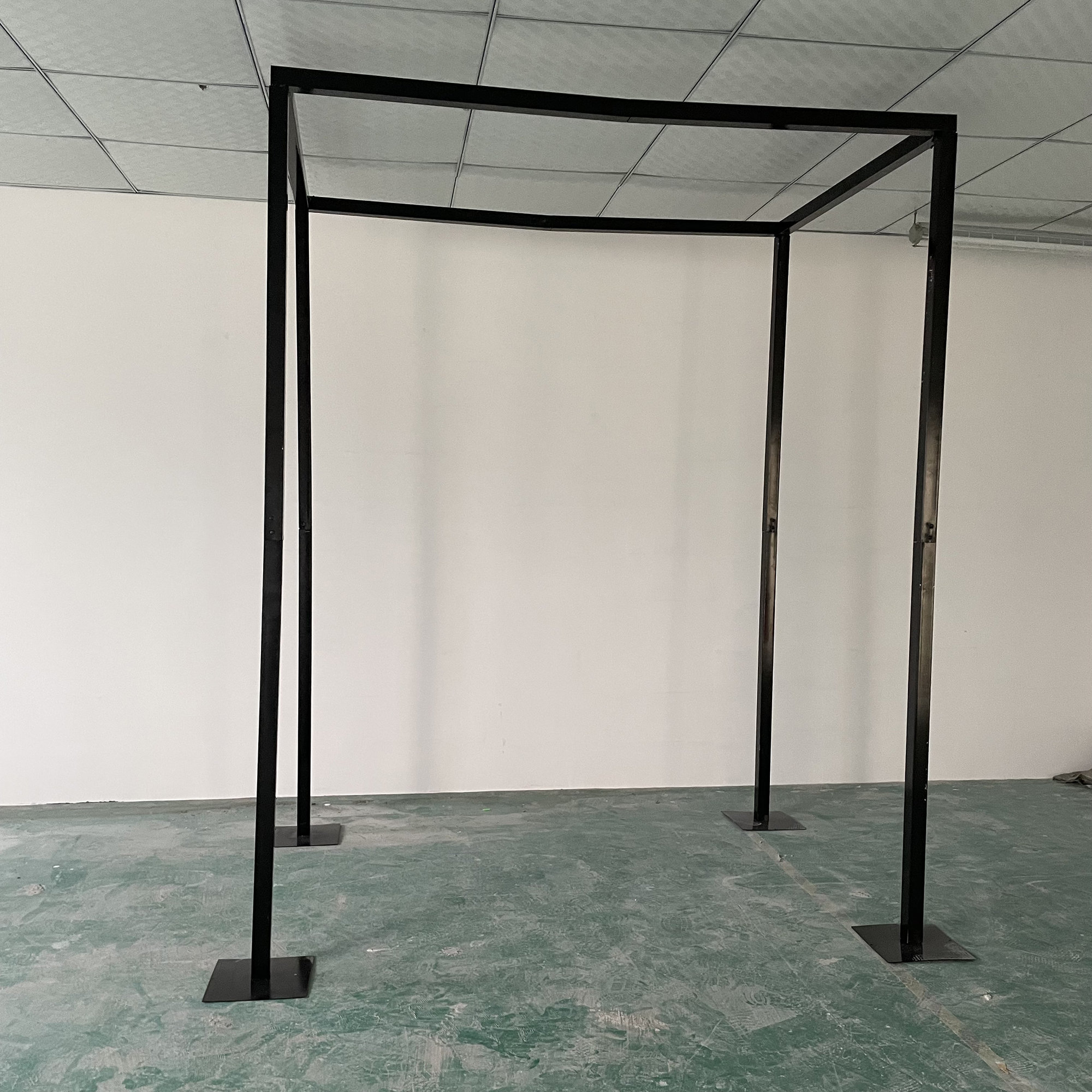 1.96'' Thick Rods Metal Square Arch Wedding Pavilion Floral Arches ...
