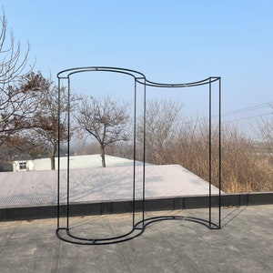 Customizable Metal Wedding Arch Iron Art Props S-shaped Backdrop Stand ...
