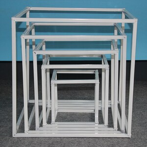 Metal Geometric Frame for Wedding Centerpieces Flower Stand Cube Frame ...