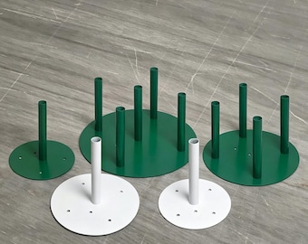 1PC Sturdy Metal Flower Stand Base for Giant Paper & Twisty Stick Flowers
