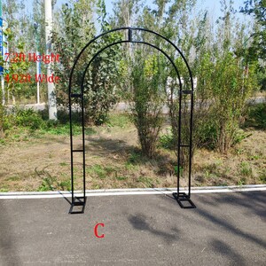 Metal Wedding Arch Christmas Decor Double Backdrop Frame Wedding Ceremony Floral Arch Customizable Size C