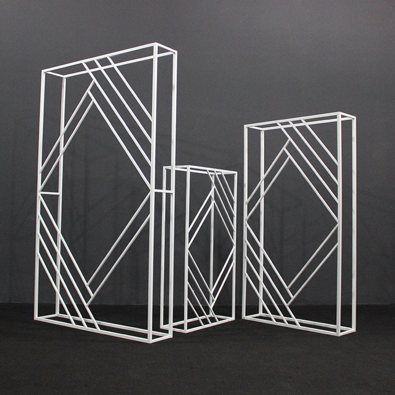 Square Metal Wedding Backdrop Frame: Customizable Ceremony Arch - Etsy