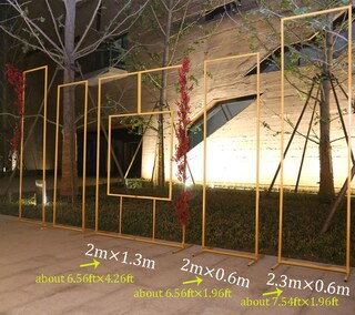Set Di 3 Supporti Per Sfondo Ad Arco In Metallo Dorato, Altezze 1,2m, 1,5m E 1,8m, Per Matrimoni, Feste E Baby Shower, Con Base Stabile