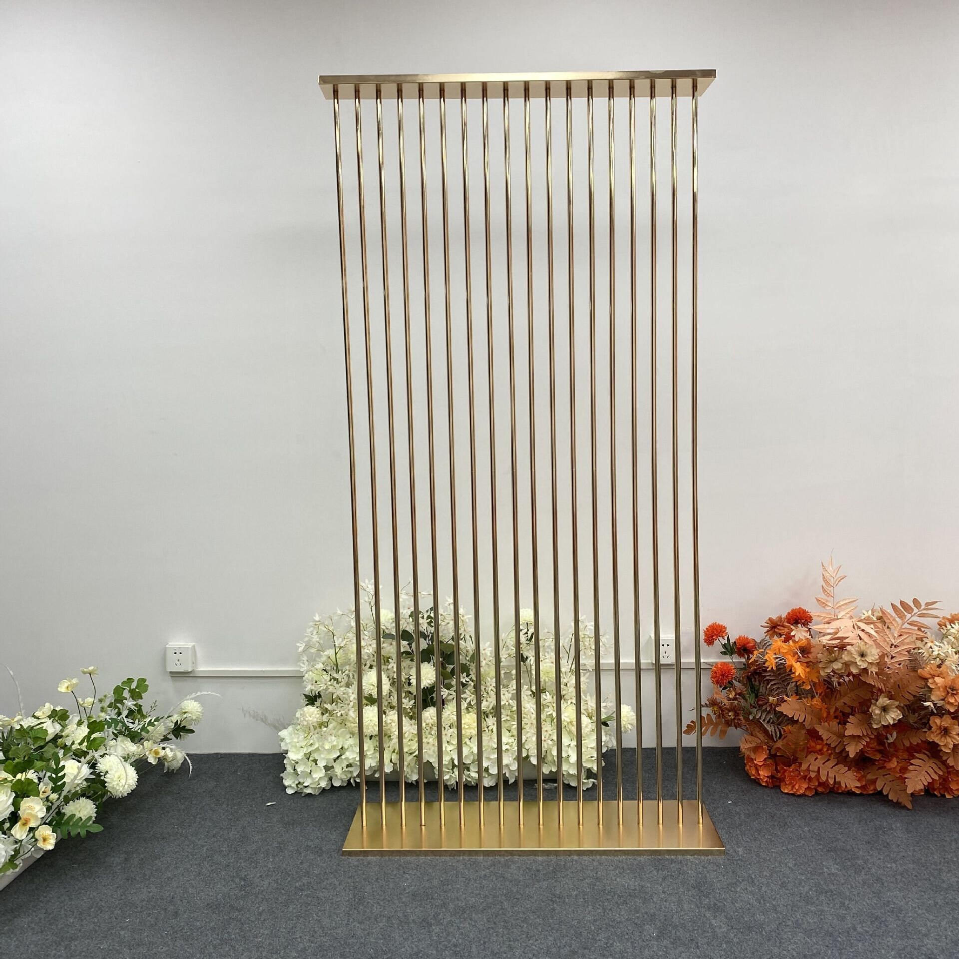 Gold Iron Wedding Arch Backdrop: Rectangular Flower Stand Screen - Etsy