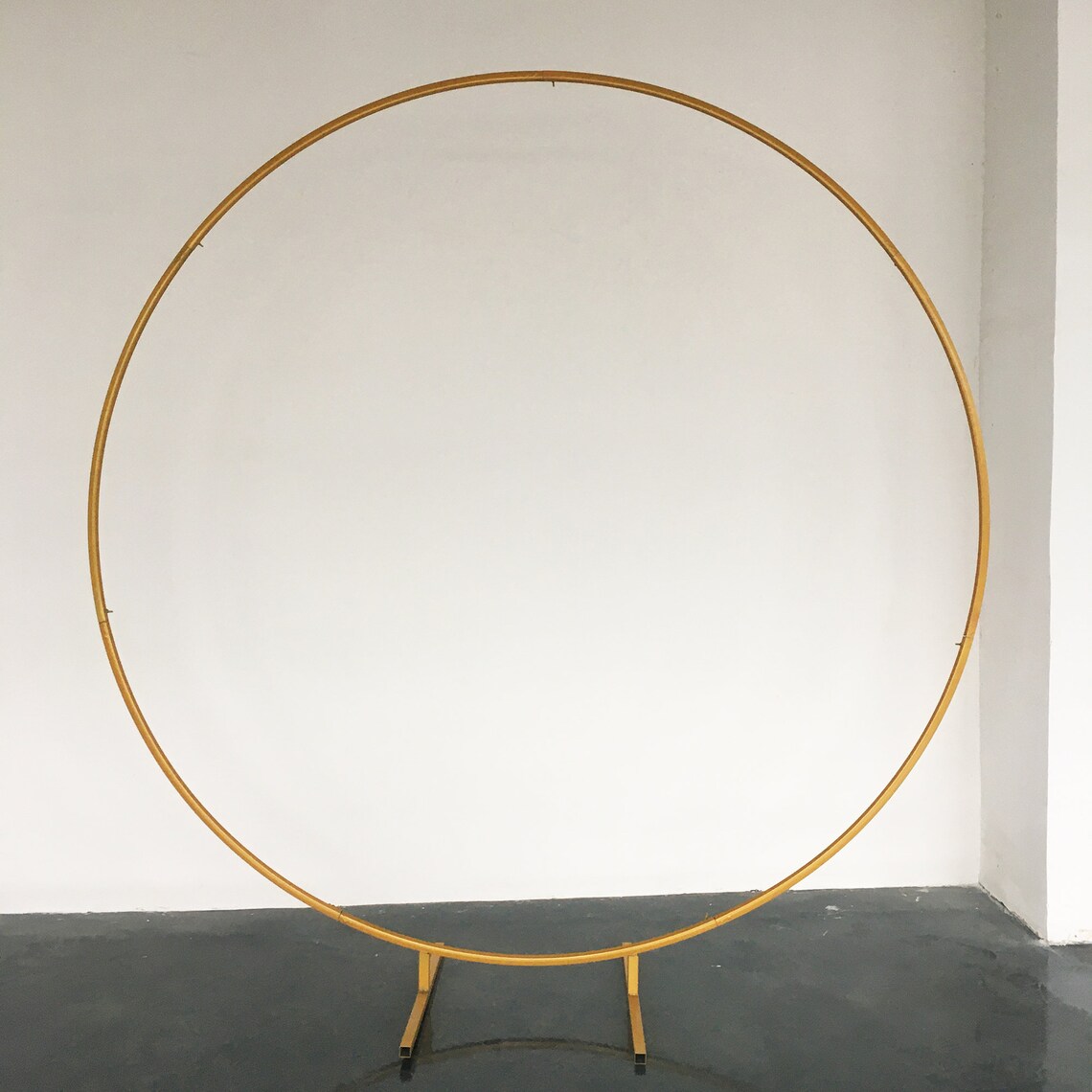 Circle Wedding Arch Metal Hoop Round Wedding Ring Backdrop Etsy