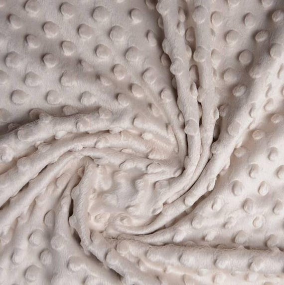 Supersoft Dimple Dot Cuddle Popcorn Soft Fleece Fabric Beige Etsy UK