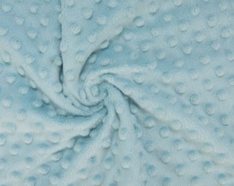 Supersoft Dimple Dot Cuddle Popcorn Soft Fleece Minky Fabric Light Grey