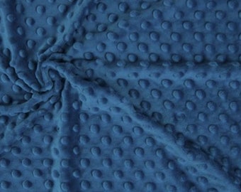 Supersoft Dimple Dot Cuddle Popcorn Soft Fleece Minky Fabric Light Grey