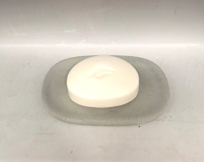 Concrete soap dish The Slipper, concrete soap dish, modern soap dish, cement soap dish, gift, handmade, bathroom, soap tray, soap dish