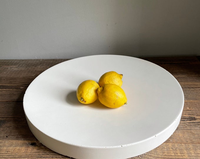 Extra large concrete tray 40cm, fruit dish, fruit tray, concrete fruit tray, handmade concrete tray, wedding gift, housewarming gift,kitchen