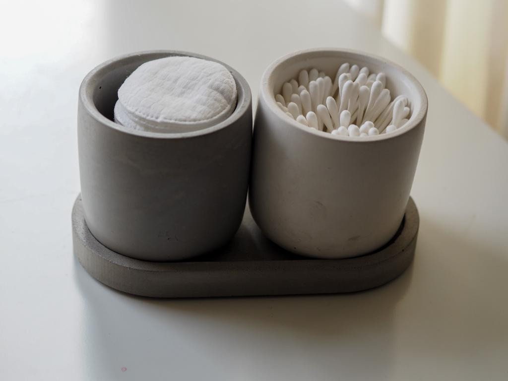 Handmade Concrete Triple Bottle Tray | Soap Dispenser Tray