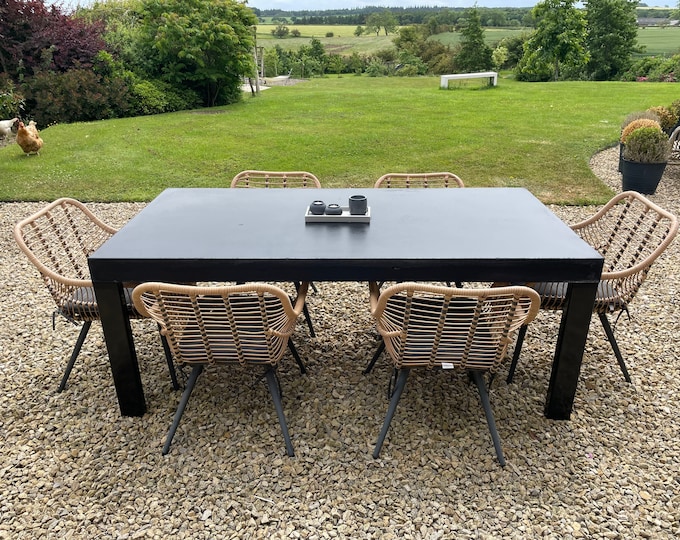 Large Concrete table, large outdoor table, garden table, concrete table, garden furniture