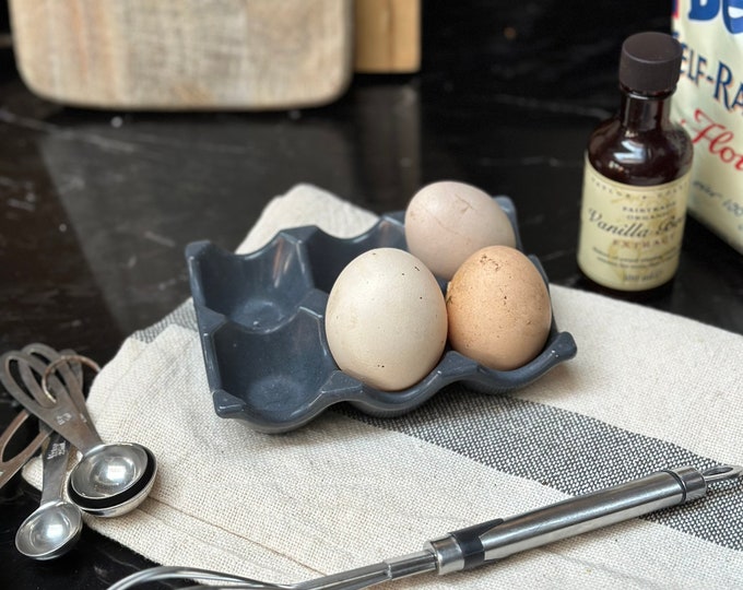 Concrete egg holder, concrete egg tray, egg storage 6 eggs