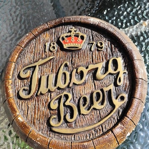 Tuborg bier wandbord.