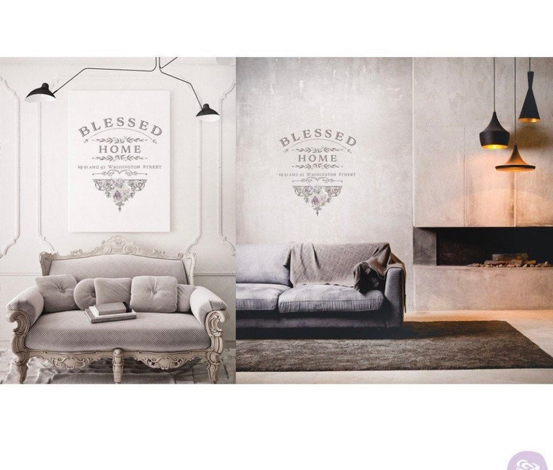 RARE..Redesign with prime BLESSED HOME transfer wall decal Etsy