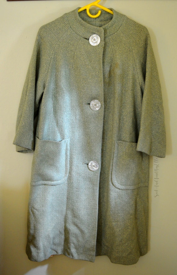1950s Green Wool Coat