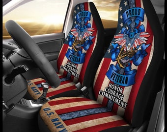 Car Seat Cover Personalized Nonslip Seat Protector 2Pcs for Philadelphia Eagles 