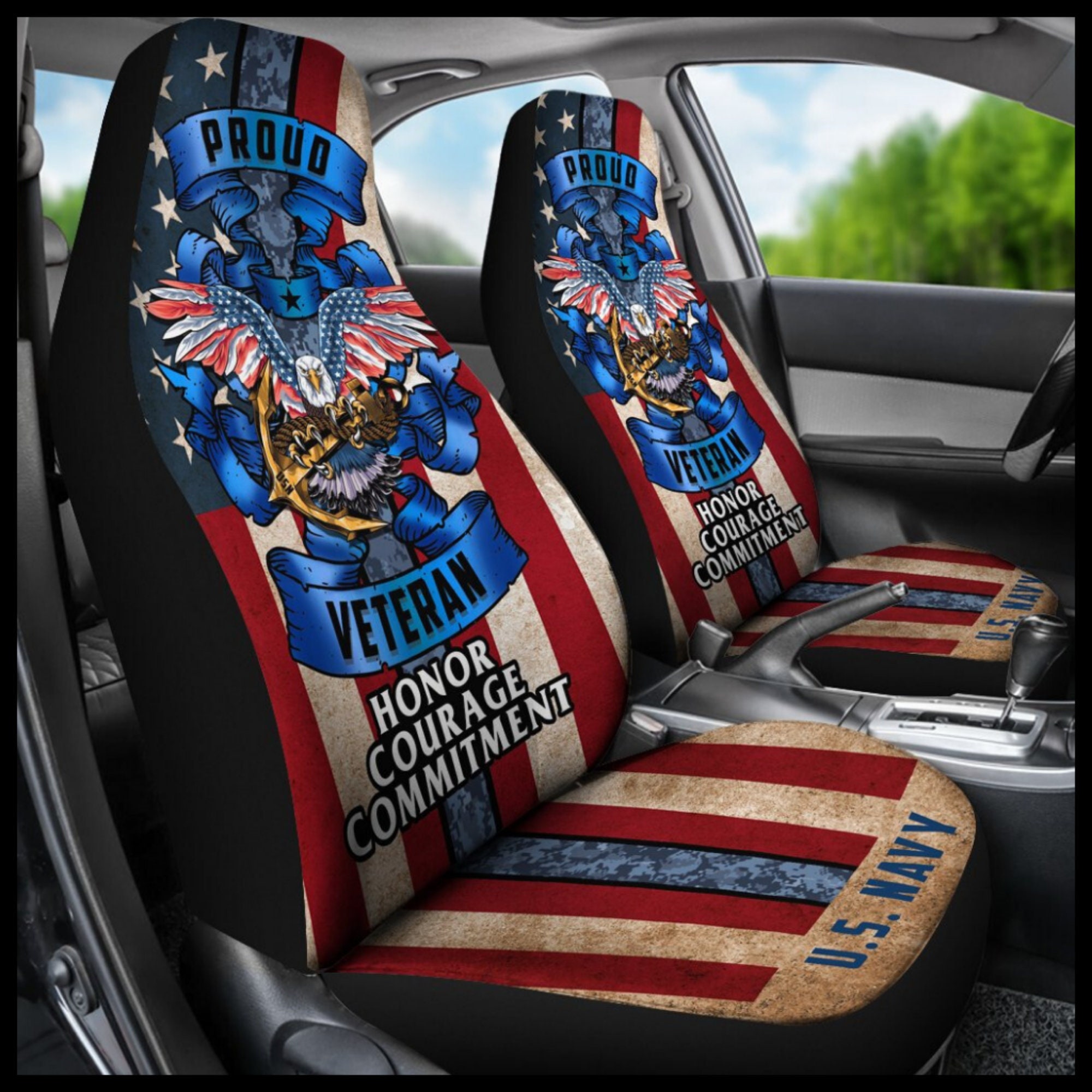 Navy Seat Covers Etsy