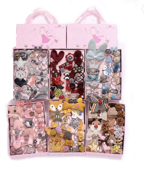 Set d'accessoires cheveux à nœuds enfant Frozen 3 pièces Bleu