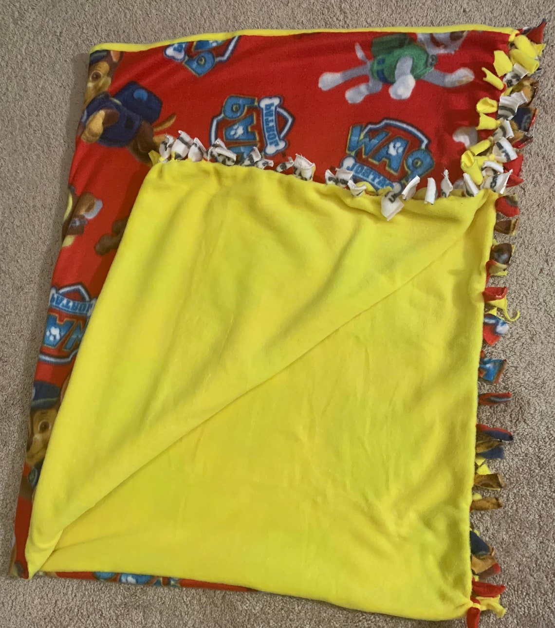 Handmade Fleece Throw Blanket fleece blanket kids blanket Etsy