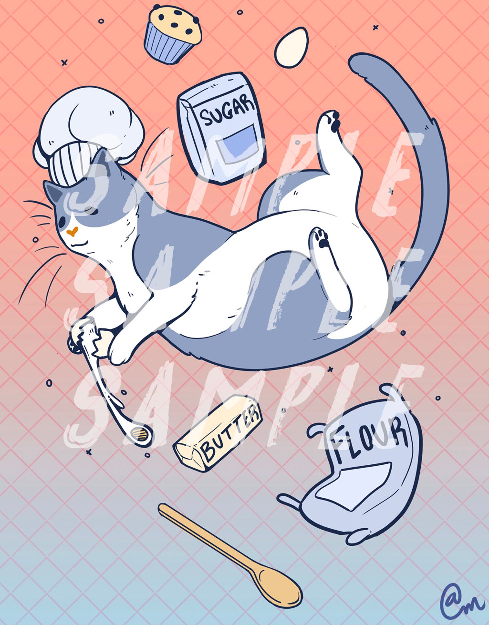 Cooking Kitty Cats Baking and Being Cute Poster Bundle Etsy