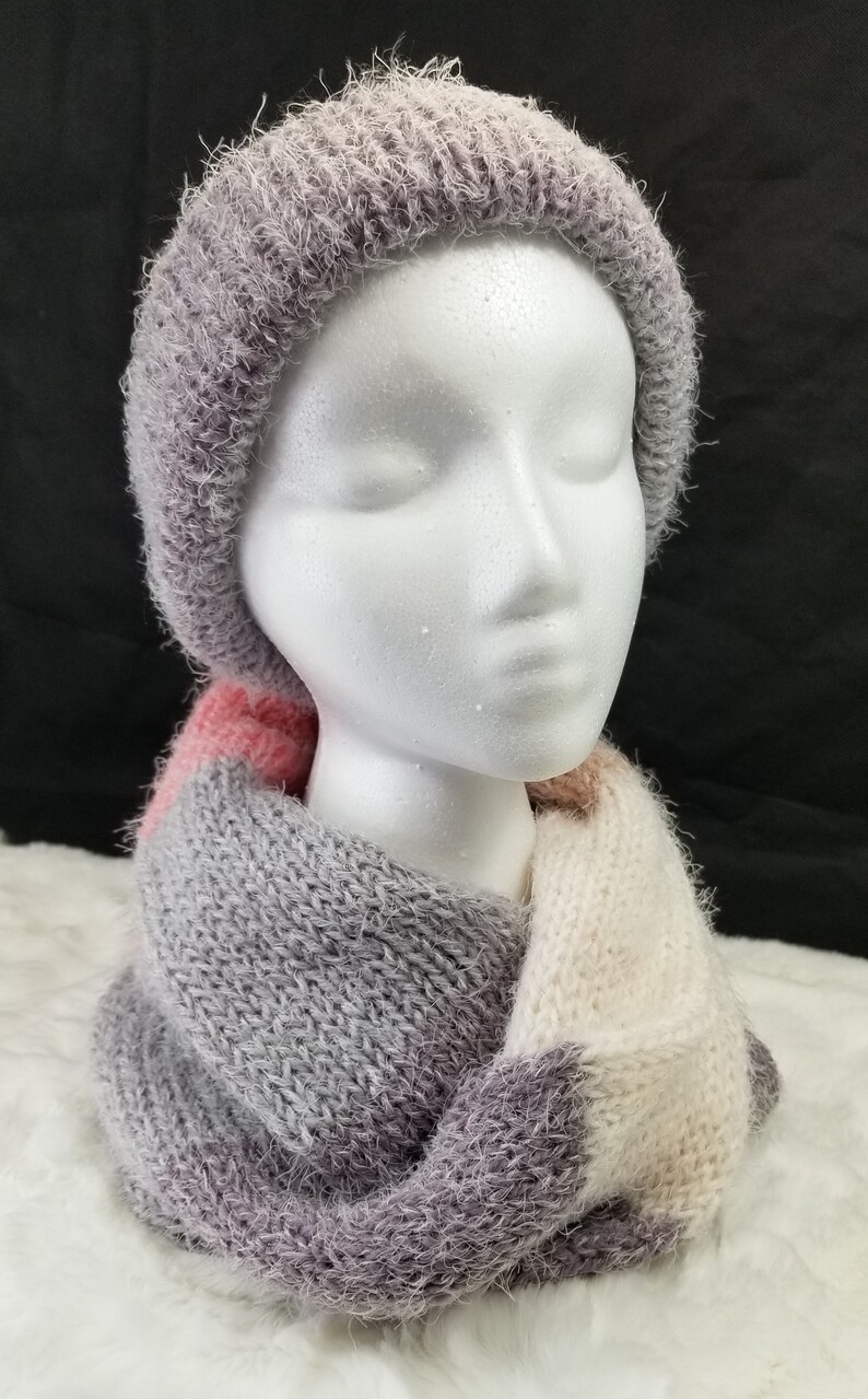 Women's Beanie Hat and Scarf, Knit Hat and Scarf Gift for Her ...