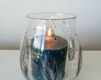 Photophore peint à la main