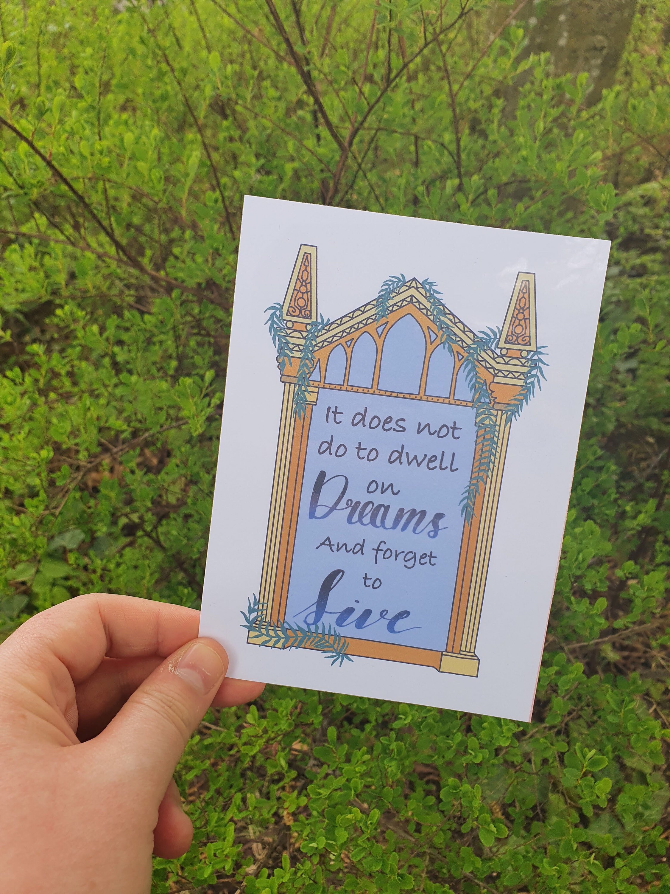 Harry Potter mirror of Erised Art print Dumbledore quote Etsy