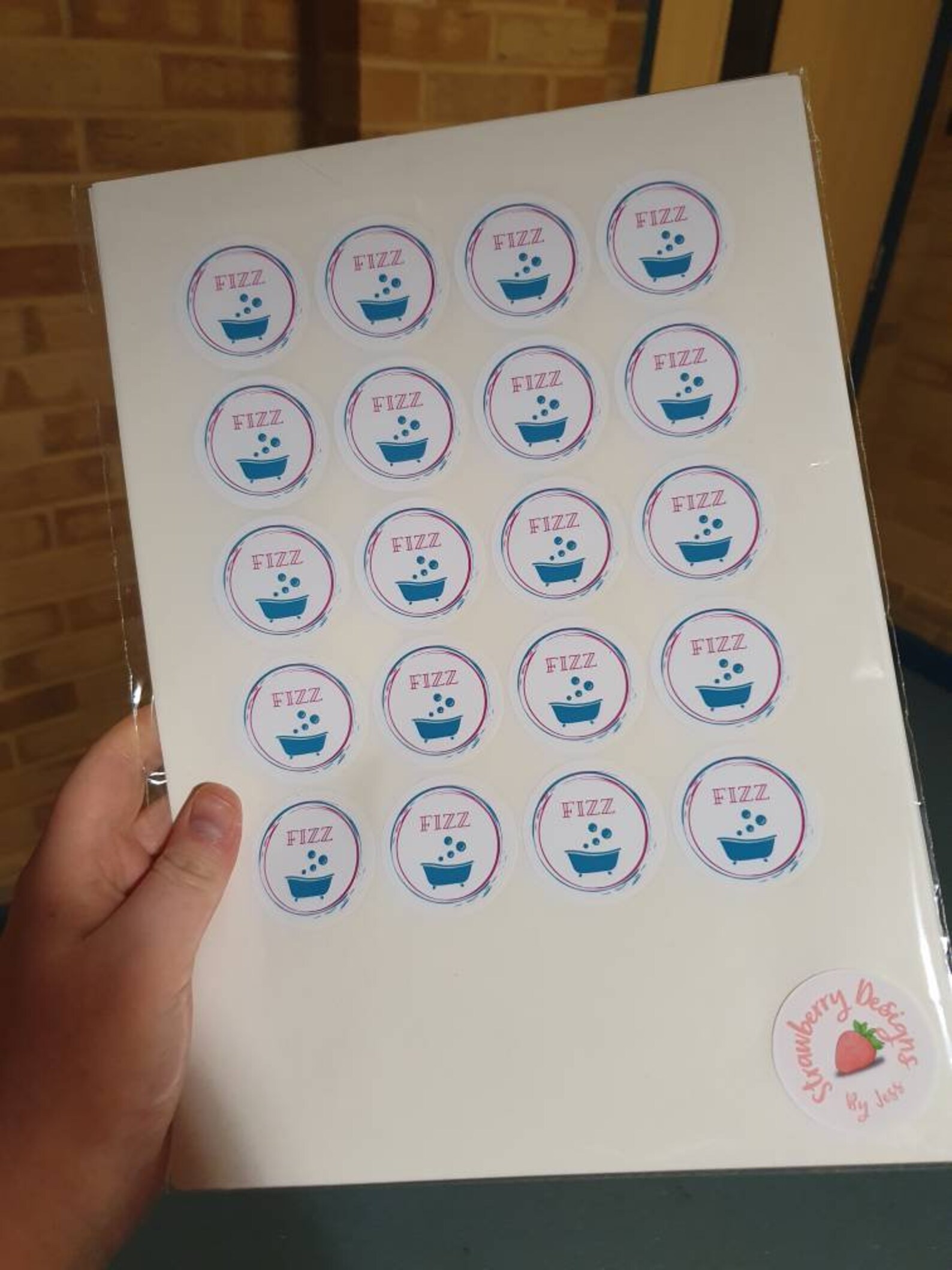 Design your own logo stickers pack of 10 pack of 20 pack Etsy